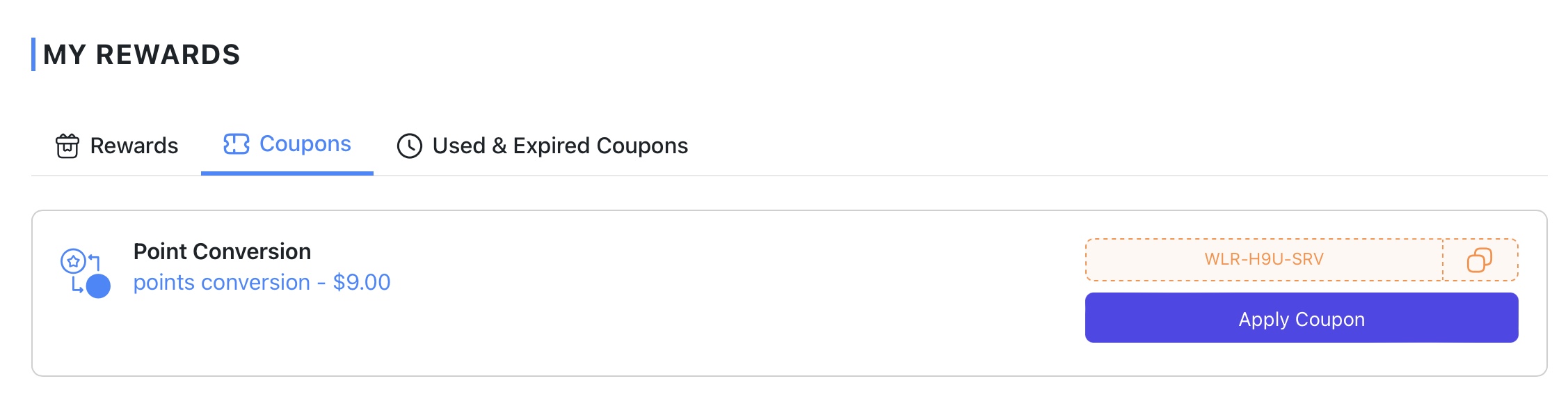points rewards